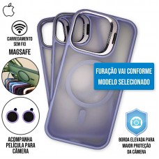 Capa iPhone 14 - Metal Stand Fosca Magsafe Light Purple